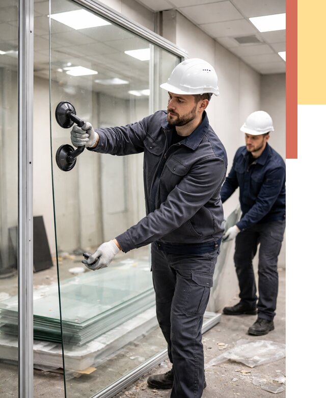 Демонтаж стеклянных перегородок в Азове от 3286 руб. — быстро и недорого | ОТДЕЛОЧНИК-Азв