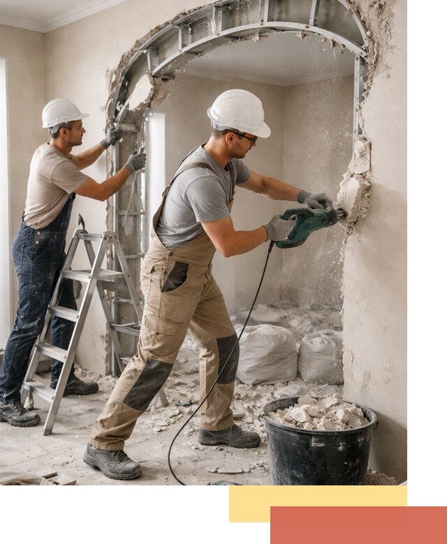 Демонтаж гипсокартонной арки в Азове быстро и аккуратно