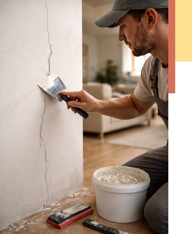 Заделка трещин и сколов в Азове от 2516 руб. — быстро и недорого | ОТДЕЛОЧНИК-Азв