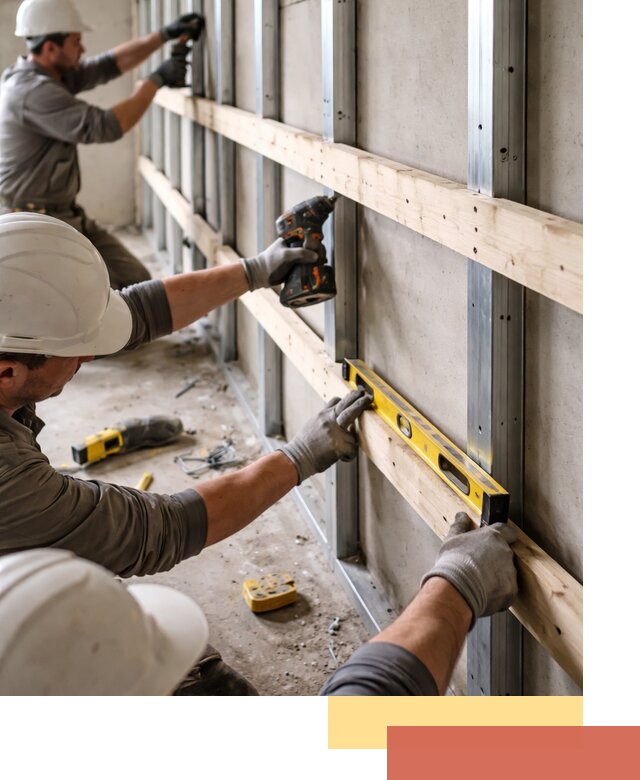 Устройство обрешетки под панели в Азове