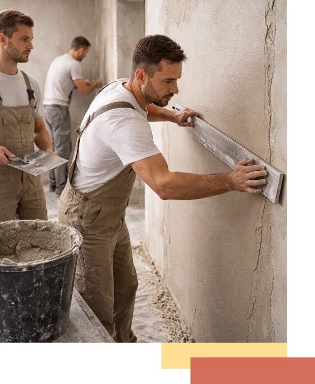 Штукатурка стен без маяков в Азове быстро и качественно