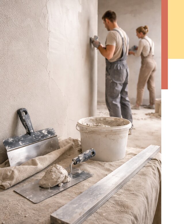 Штукатурка стен гипсовая в Азове от 4621 руб/м2 — быстро и недорого | ОТДЕЛОЧНИК-Азв