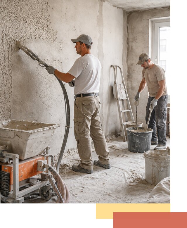 Машинная штукатурка стен в Азове — быстро и качественно