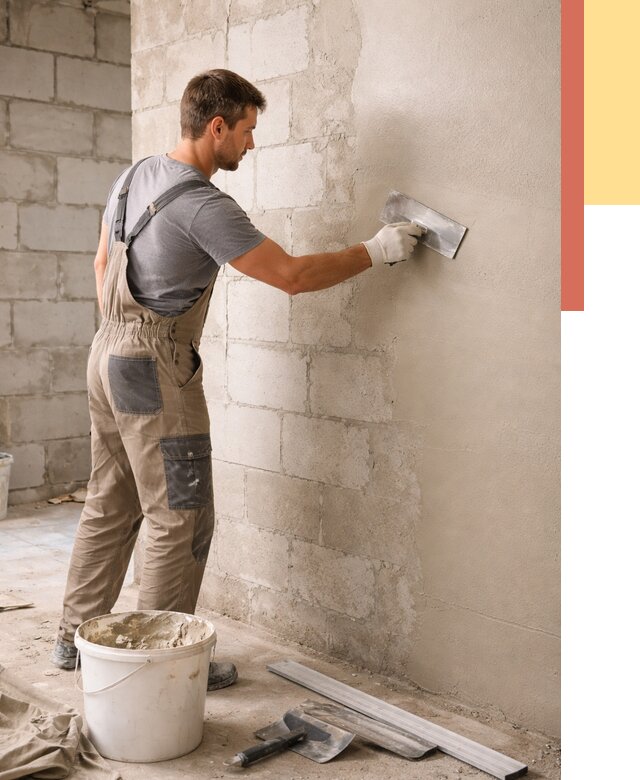 Штукатурка стен из газобетона в Азове от 2156 руб./м2 — быстро и недорого | ОТДЕЛОЧНИК-Азв