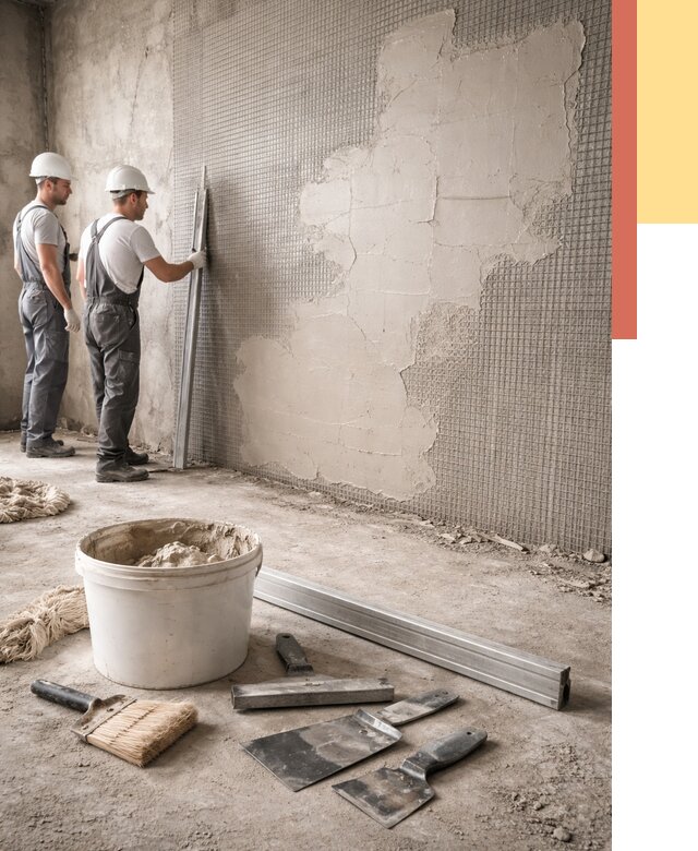 Штукатурка стен по сетке в Азове от 5648 руб./м2 — быстро и недорого | ОТДЕЛОЧНИК-Азв