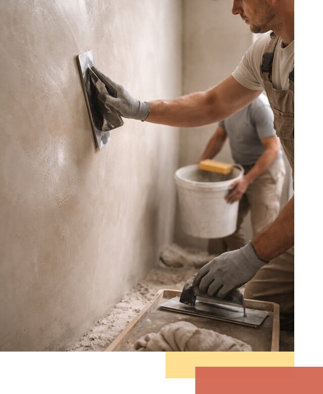 Нанесение марокканской штукатурки таделакт в Азове