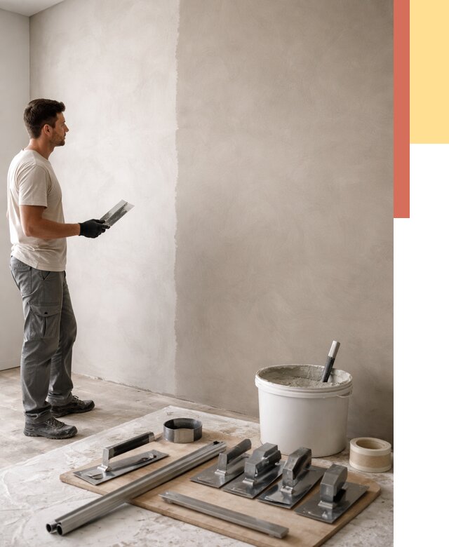 Нанесение микроцемента на стены в Азове от 3286 руб./м2 под ключ | ОТДЕЛОЧНИК-Азв