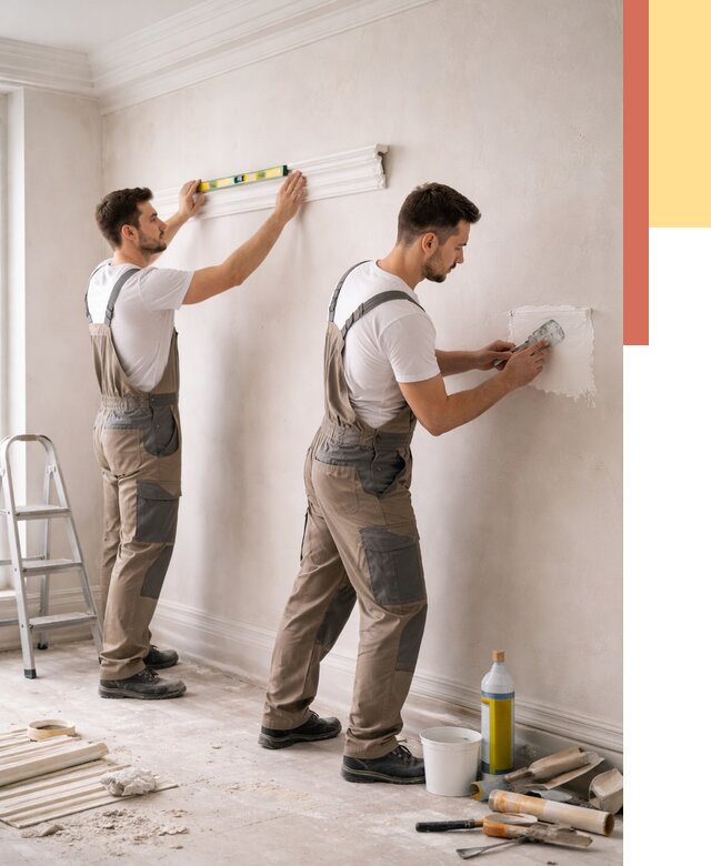 Монтаж лепнины на стены в Азове от 4621 руб. — недорого, быстро | ОТДЕЛОЧНИК-Азв