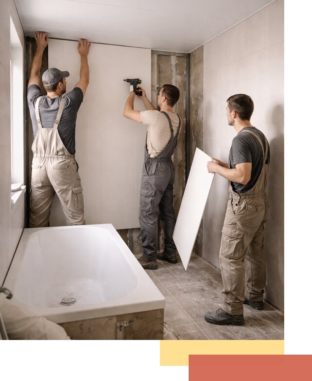 Отделка ванной панели ПВХ профессионально в Азове