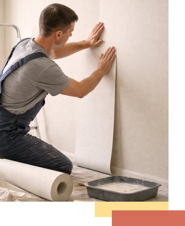 Поклейка флизелиновых обоев в Азове качественно и быстро