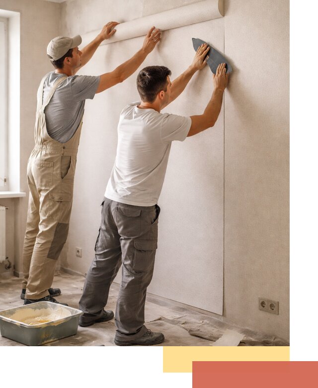 Поклейка виниловых обоев в Азове профессионально и качественно