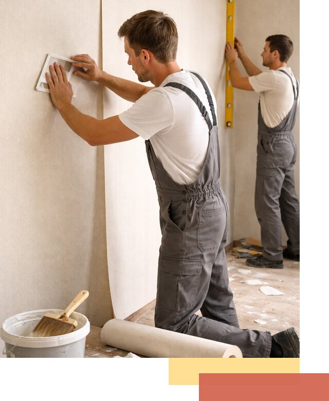 Поклейка бумажных обоев в Азове качественно и недорого