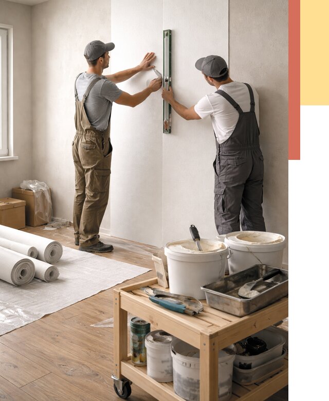 Поклейка стеклообоев в Азове от 6675 руб. за м2 — быстро и недорого | ОТДЕЛОЧНИК-Азв