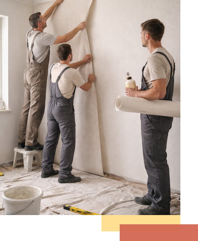 Оклейка стен обоями в Азове — качественно и профессионально