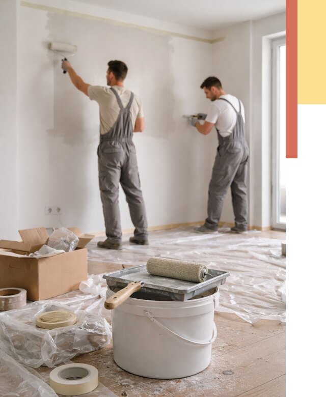 Покраска стен в квартире в Азове от 2567 руб/м2 — быстро и недорого | ОТДЕЛОЧНИК-Азв