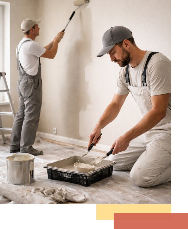 Покраска стен в квартире в Азове — профессионально и аккуратно