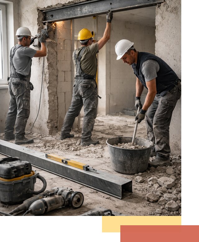 Создание проемов в стенах и несущих конструкциях в Азове