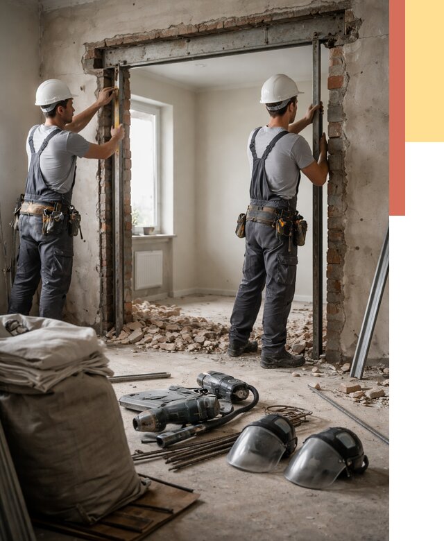 Расширение дверного проема в Азове от 12836 руб. под ключ | ОТДЕЛОЧНИК-Азв