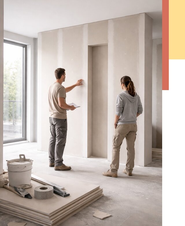 Зонирующая перегородка из гипсокартона в Азове от 2875 руб. под ключ | ОТДЕЛОЧНИК-Азв