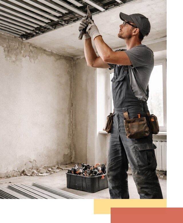 Демонтаж реечного потолка в Азове быстро и аккуратно