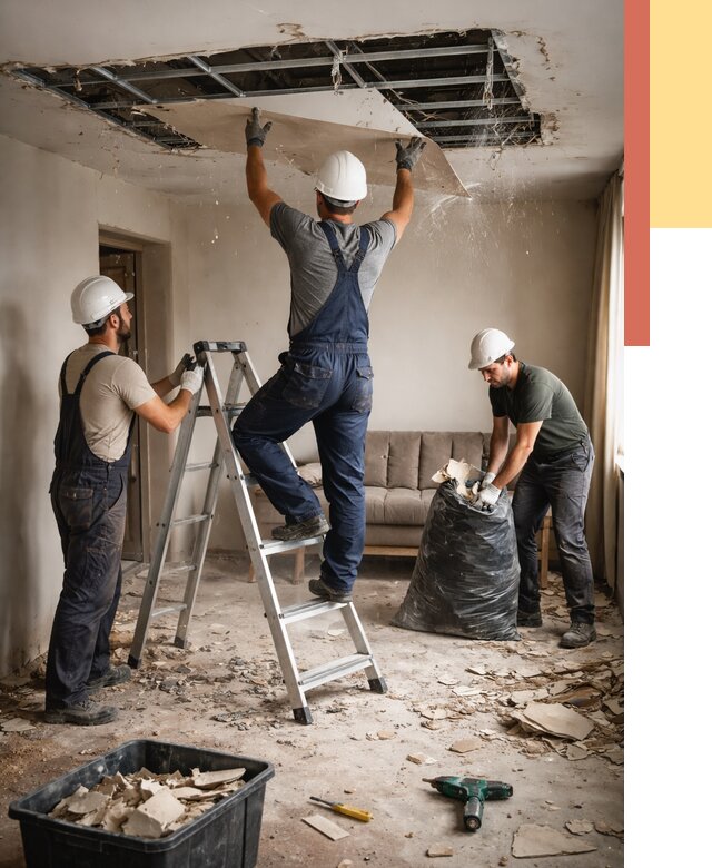 Демонтаж гипсокартонного потолка в Азове от 431 руб. за м2 — ОТДЕЛОЧНИК-Азв