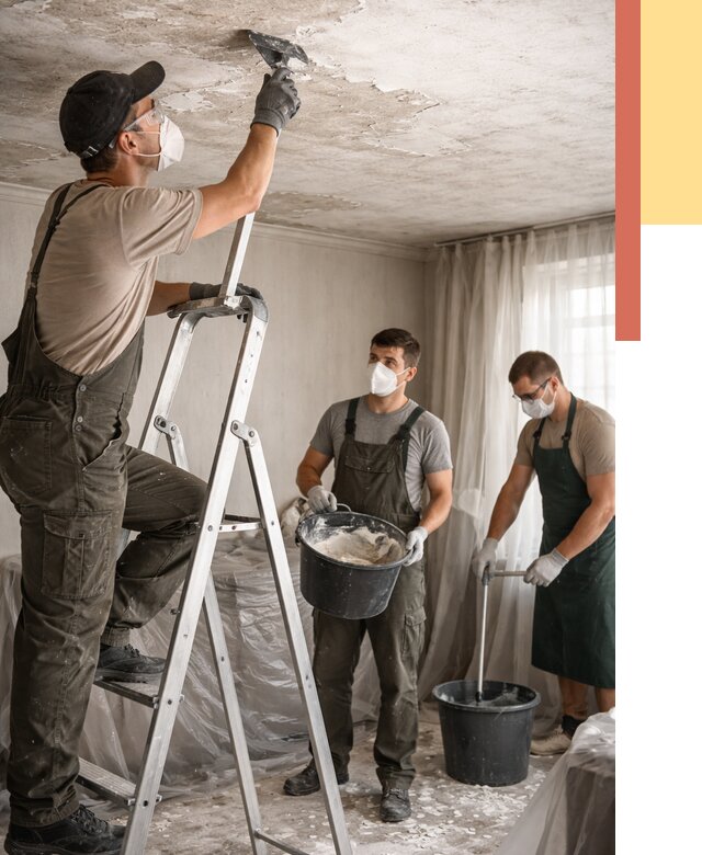 Удаление побелки с потолка в Азове от 2567 руб. быстро и недорого | ОТДЕЛОЧНИК-Азв