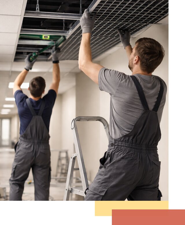 Монтаж потолка Грильято в Азове: установка под ключ качественно