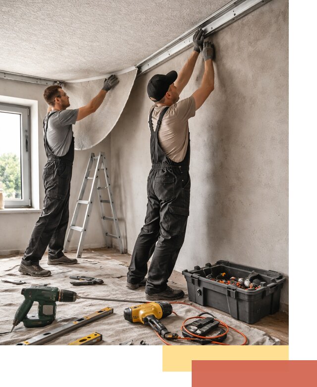 Монтаж фактурного натяжного потолка в Азове качественно и быстро