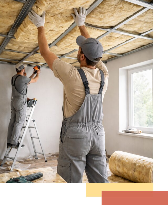 Утепление потолка под ключ в Азове качественно и быстро