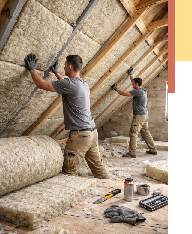 Утепление потолка минватой в Азове от 1489 руб. — быстро и недорого | ОТДЕЛОЧНИК-Азв